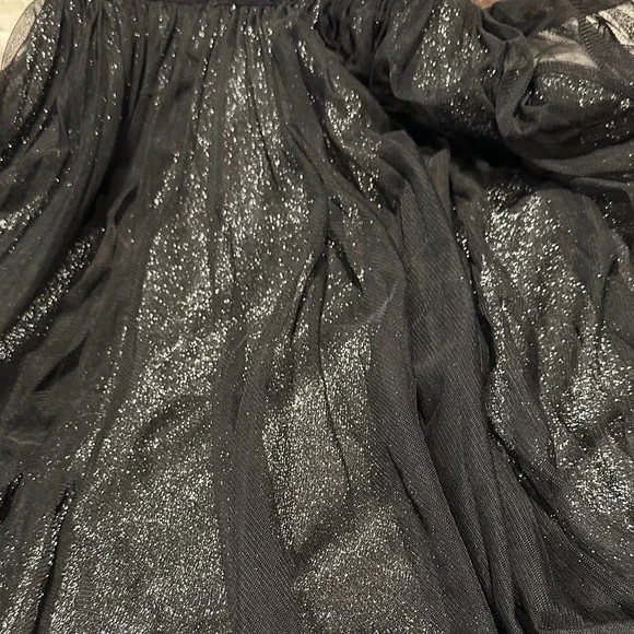 Black Shimmering Overlay witchy skirt APT 9 Goth Halloween - Picture 10 of 10